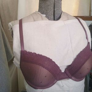 DKNY mauve 32C push up bra